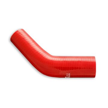 Silicone Reducer elbow 45' 80/89mm Red