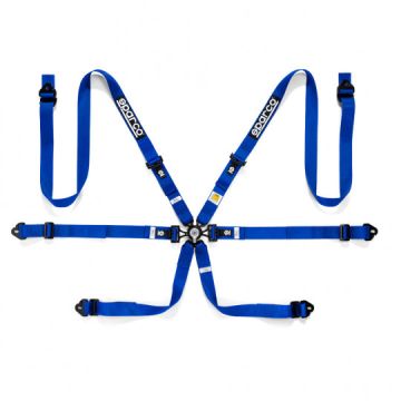 Sparco Harness 6-Points 2" Blue FIA Approved 8853-2016
