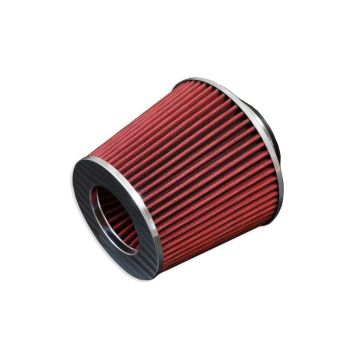Cone air filter - diameter 89mm Red
