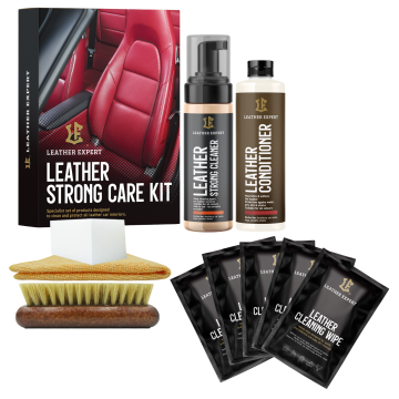Leather Expert Strong Care Kit leather cleaning and conditioning set 200ml + 250ml 450ml