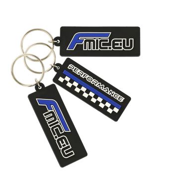 FMIC double-sided silicone keychain