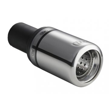 Universal Exhaust Tail Pipe Muffler Tip round 80mm lenght 200mm mounting diameter 45mm