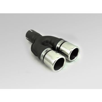 Universal Exhaust Tail Pipe Muffler Tip round 60mm lenght 170mm mounting diameter 50mm