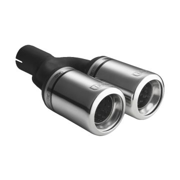 Universal Exhaust Tail Pipe Muffler Tip round 80mm lenght 200mm mounting diameter 45mm