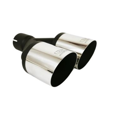 Universal Exhaust Tail Pipe Muffler Tip round 100mm lenght 200mm mounting diameter 50mm