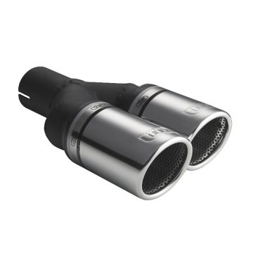 Universal Exhaust Tail Pipe Muffler Tip round 100mm lenght 200/180mm mounting diameter 50mm