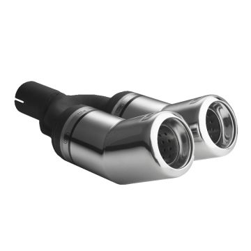 Universal Exhaust Tail Pipe Muffler Tip round 80mm lenght 260mm mounting diameter 50mm