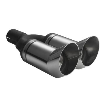Universal Exhaust Tail Pipe Muffler Tip round 80mm lenght 260mm mounting diameter 50mm