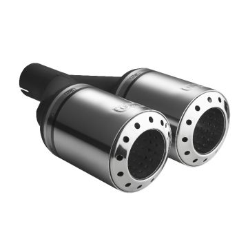 Universal Exhaust Tail Pipe Muffler Tip round 100mm lenght 230mm mounting diameter 55mm