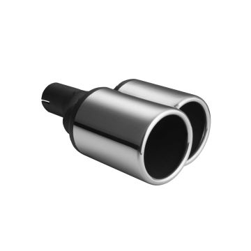 Universal Exhaust Tail Pipe Muffler Tip round lenght 200/180mm mounting diameter 50mm