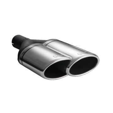 Universal Exhaust Tail Pipe Muffler Tip oval 220×80mm lenght 220mm mounting diameter 50mm