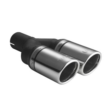 Universal Exhaust Tail Pipe Muffler Tip round 70mm lenght 200mm mounting diameter 45mm