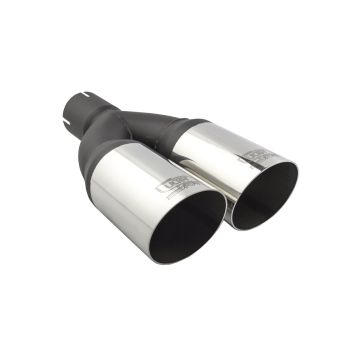 Universal Exhaust Tail Pipe Muffler Tip round 76mm lenght 230mm mounting diameter 50mm