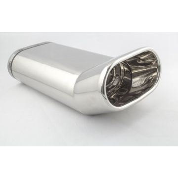 Universal Exhaust Tail Pipe Muffler Tip oval 145×75mm lenght 280mm
