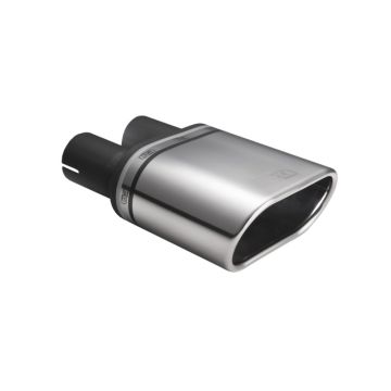 Universal Exhaust Tail Pipe Muffler Tip oval 145×75mm lenght 140mm mounting diameter 45mm