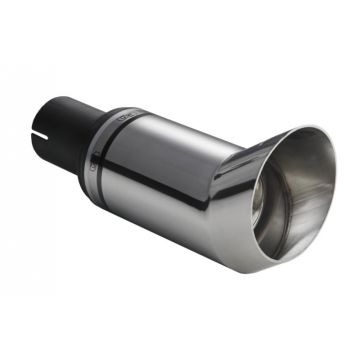 Universal Exhaust Tail Pipe Muffler Tip round 80mm lenght 170mm mounting diameter 45mm