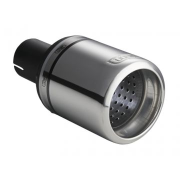 Universal Exhaust Tail Pipe Muffler Tip round 100mm lenght 120mm mounting diameter 45mm