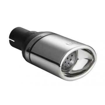 Universal Exhaust Tail Pipe Muffler Tip oval 120×80mm lenght 120mm mounting diameter 45mm