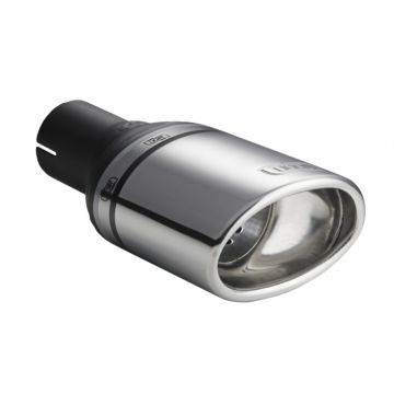 Universal Exhaust Tail Pipe Muffler Tip oval 120×80mm lenght 120mm mounting diameter 45mm