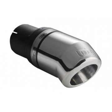 Universal Exhaust Tail Pipe Muffler Tip round 80mm lenght 120mm mounting diameter 50mm