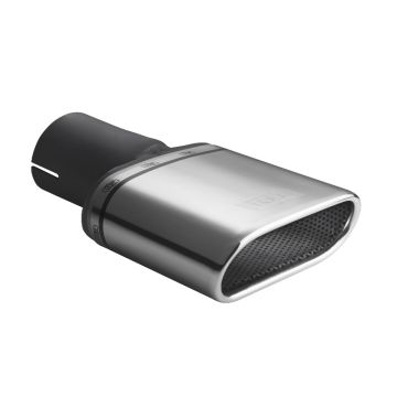 Universal Exhaust Tail Pipe Muffler Tip oval 167×60mm lenght 120mm mounting diameter 50mm