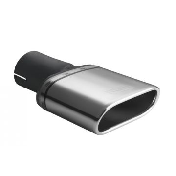 Universal Exhaust Tail Pipe Muffler Tip oval 167×60mm lenght 120mm mounting diameter 45mm