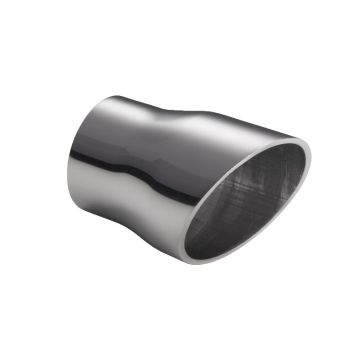 Universal Exhaust Tail Pipe Muffler Tip round 60mm lenght 110mm mounting diameter 45mm