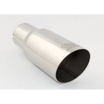 Universal Exhaust Tail Pipe Muffler Tip round 76mm lenght 120mm mounting diameter 50mm