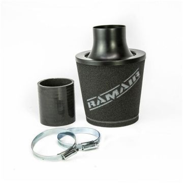 Uniwersalny stożkowy filtr powietrza aluminium Ramair JS-105-BK-KIT 70mm