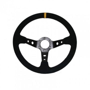 GT2I Race Suede Steering Wheel Dished 90