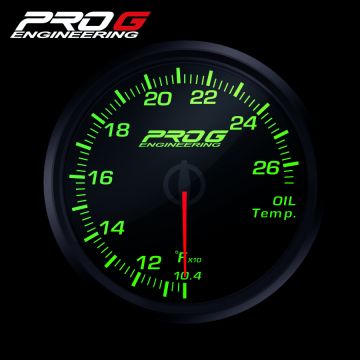 Wskaźnik Pro G Race Series RC, temperatury oleju °F GREEN 60mm