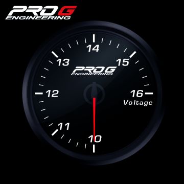 Wskaźnik Pro G Race Series RC, Woltomierz WHITE 60mm