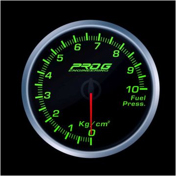 Wskaźnik Pro G Race Series RS, ciśnienia paliwa Kg/cm2 GREEN 60mm