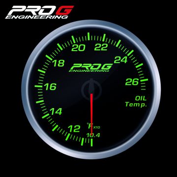 Wskaźnik Pro G Race Series RS, temperatury oleju °F GREEN 52mm
