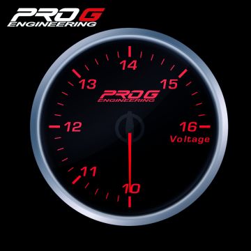 Wskaźnik Pro G Race Series RS, Woltomierz RED 60mm