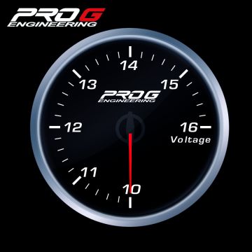 Wskaźnik Pro G Race Series RS, Woltomierz WHITE 60mm
