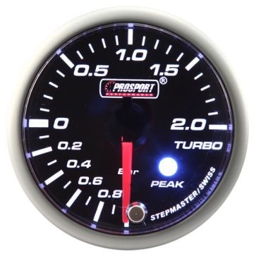 Prosport Boost indicator Stepper Motor Peak series Green