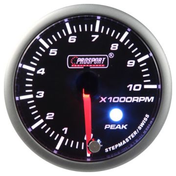 Prosport Tachometer Indicator Stepper Motor Peak series 52mm Blue