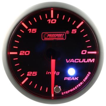 Wskaźnik Prosport Podciśnienie seria Stepper Motor Peak 52mm