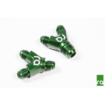 Y-Adapter 6AN 6AN 8AN Block Fittings Radium Engineering