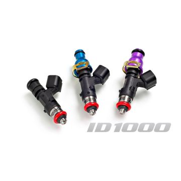 Zestaw 4 wtryskiwaczy paliwa Injector Dynamics 1000cc/min, Honda Accord F, H- Ser. 92-02 / Civic B, D, H, F- Ser. 88-00 / Integra B, H- Ser. 90-01 / Nissan 200SX S13 S14 S15 SR20DET / Toyota MR-2 3S-GTE 90-96 / 11mm (blue)
