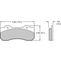 Brake Pads Wilwood 150-Q-10120K BP-Q Compound Street Performance / Racing Pads .755