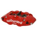 Wilwood 120-14490 FNSL6R - Dust Seal Radial Mount Caliper Left 6 Pistons Red
