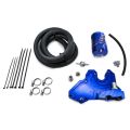 Oil Catch Can Kit Small Blue 17 mm RTMG Performance for 1.8 / 2.0 TSI EA888.3 