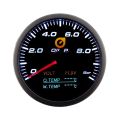 Auto Gauge 60mm - 4in1 Oil pressure Voltage Oil & water temperature Gauge