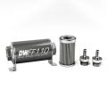 DeatchWerks In-Line Fuel Filter Kit 5/16IN 100 Micron 110mm