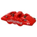 Wilwood 120-13281 Aero4 Radial Mount Caliper Right 4 Pistons Red