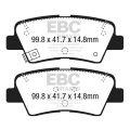 DPX2188 Brake Pads ULTIMAX2 EBC Brakes for Hyundai Ioniq Veloster KIA Carens Ceed CD Niro Optima TF ProCeed CD Rio UB Soul Soul EV Stonic XCeed Cee'd ED Ssangyong Tivoli i30 GD i30 PD Cee'd JD ProCee'd JD eNiro