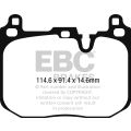 DPX2271 Brake Pads ULTIMAX2 EBC Brakes for Mini Hatch 3rd Gen F55 Works Mini Hatch 3rd Gen F56 Works Mini Clubman F54 JCW Mini Convertible F57 Works Mini Countryman F60 JCW