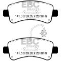 DPX3060 Brake Pads ULTIMAX2 EBC Brakes for Citroen COMMERCIAL Jumper 35 Fiat COMMERCIAL Ducato 35 Peugeot COMMERCIAL Boxer 335 Jumper Relay Relay 35 Ducato Opel Movano VAUXHALL COMMERCIAL Movano